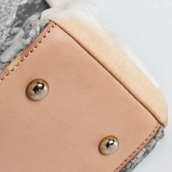 Anya Hindmarch Canvas Photo Print Tote Bag Union Jack Beach Tan Handles - Picture 11 of 12